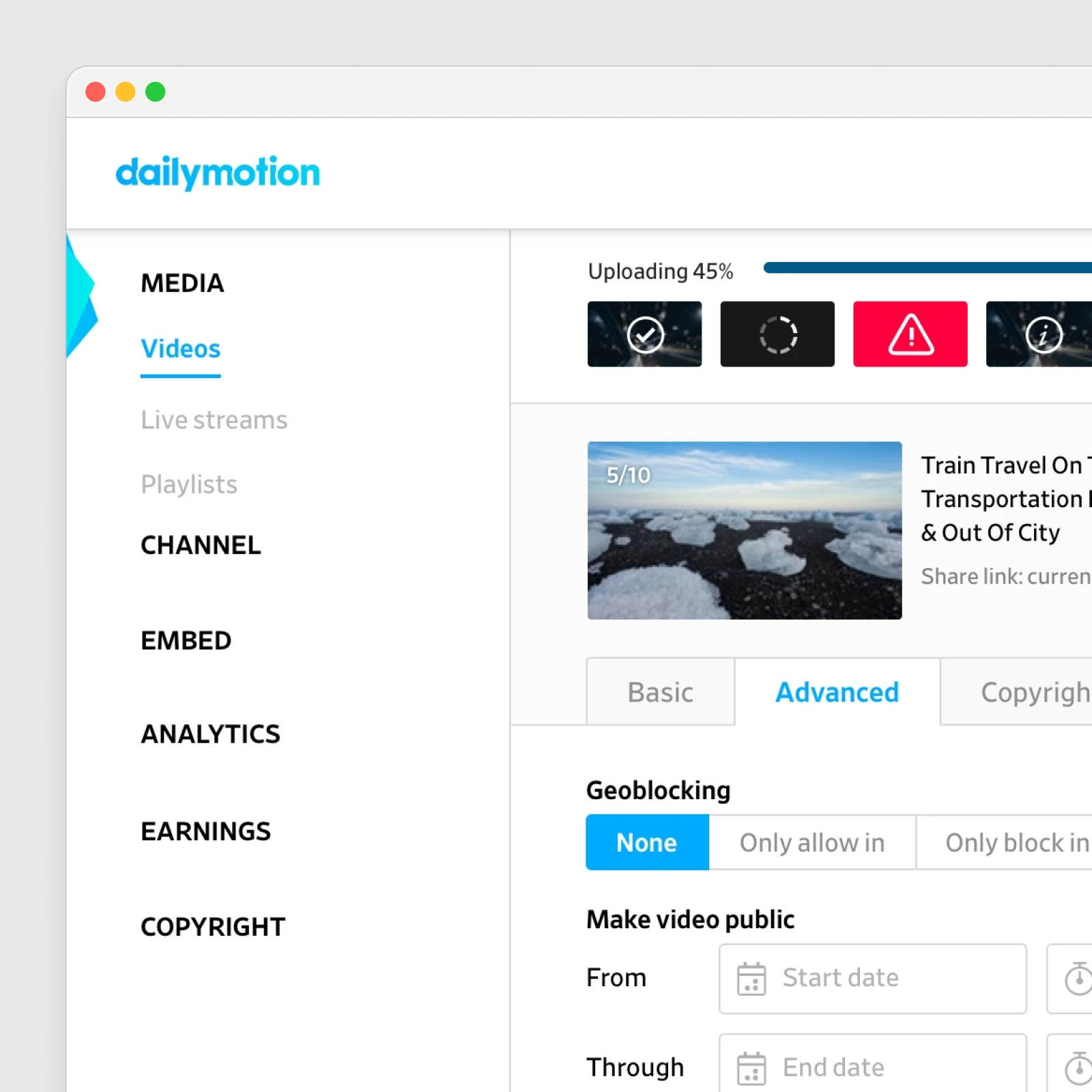 Upload & Management